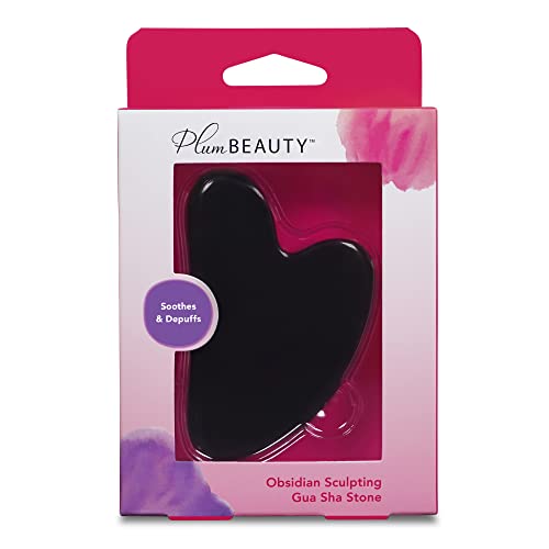 Plum Beauty Obsidian Gua Sha Stone - Bellso