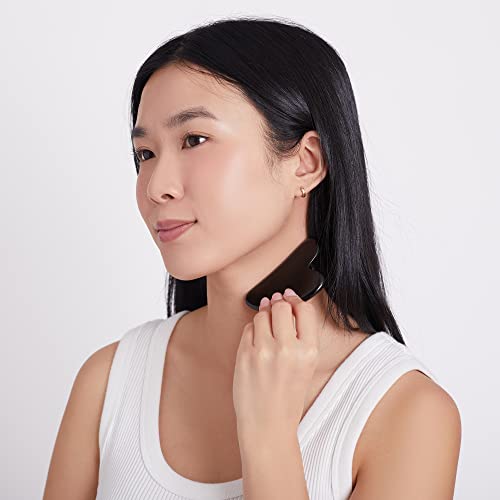 Plum Beauty Obsidian Gua Sha Stone - Bellso