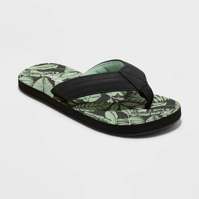 Boys' Cal Slip-on Flip Flop Sandals - Cat & Jack™ Black S - Bellso