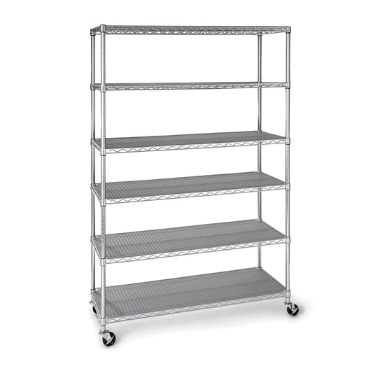 Member's Mark 6-Tier NSF Heavy Duty Wire Shelving, 47.75" W X 18" D X 75.5" H - Bellso