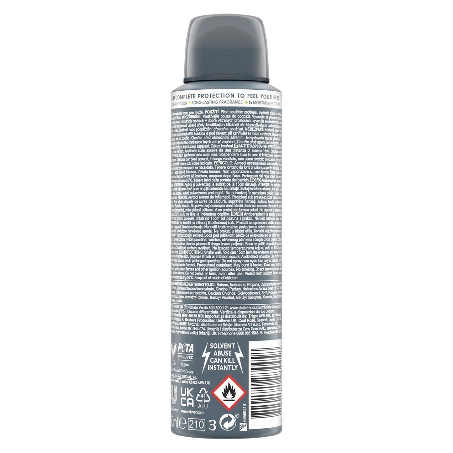Dove Men + Care Sport Fresh 72H Protection Antiranspirante Aerosol 150 Ml - Bellso