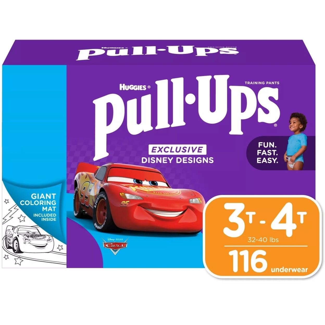 Huggies Pull-Ups Training Pants for Boys 3T-4T 32-40 Pounds (116 Count)