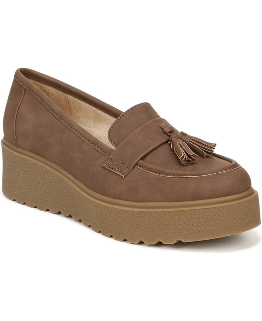 Soul Naturalizer Women's Josie Lug Loafers (Cinnamon Brown Synthetic) - Size 9.5 M - Bellso