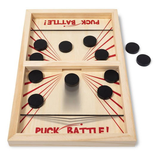 Wooden Puck Battle Head to Head Game - Bellso