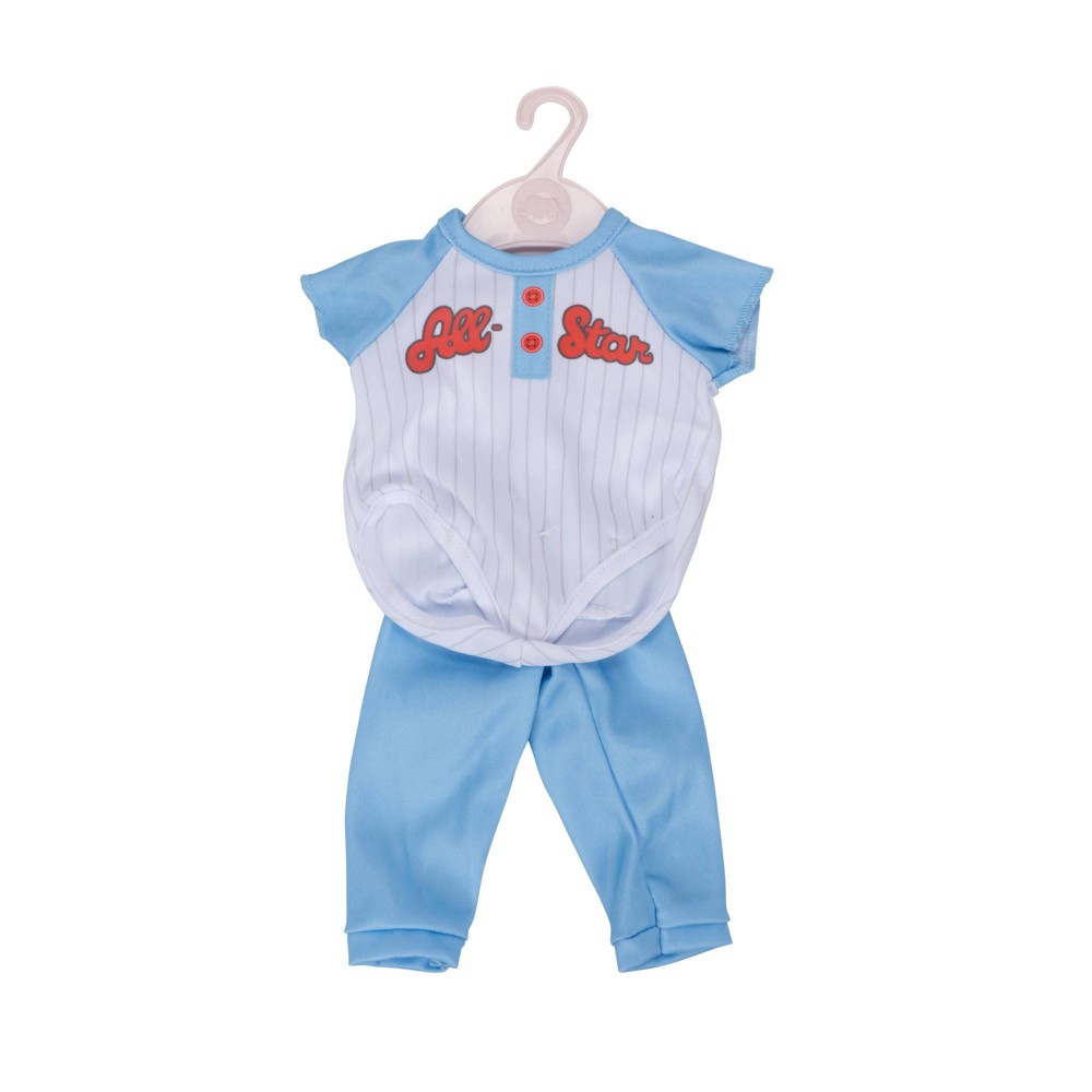 Perfectly Cute All-Star Bodysuit and Pants for 14" Baby Dolls - Bellso