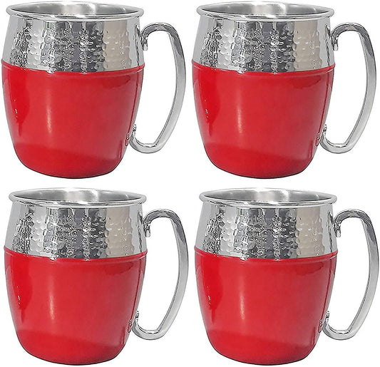 Member's Mark Hammered Mule Mugs, 4 Pack (red) - Bellso