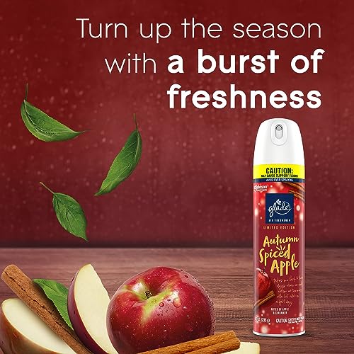 Glade Aerosol Room Spray Air Freshener - Autumn Spiced Apple - 8.3oz - Bellso