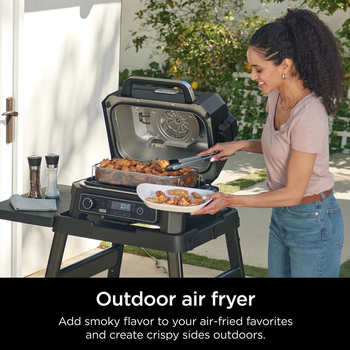 Ninja Woodfire Pro 4-in-1 XL Outdoor Grill & Smoker with Built-in Thermometer - Bellso