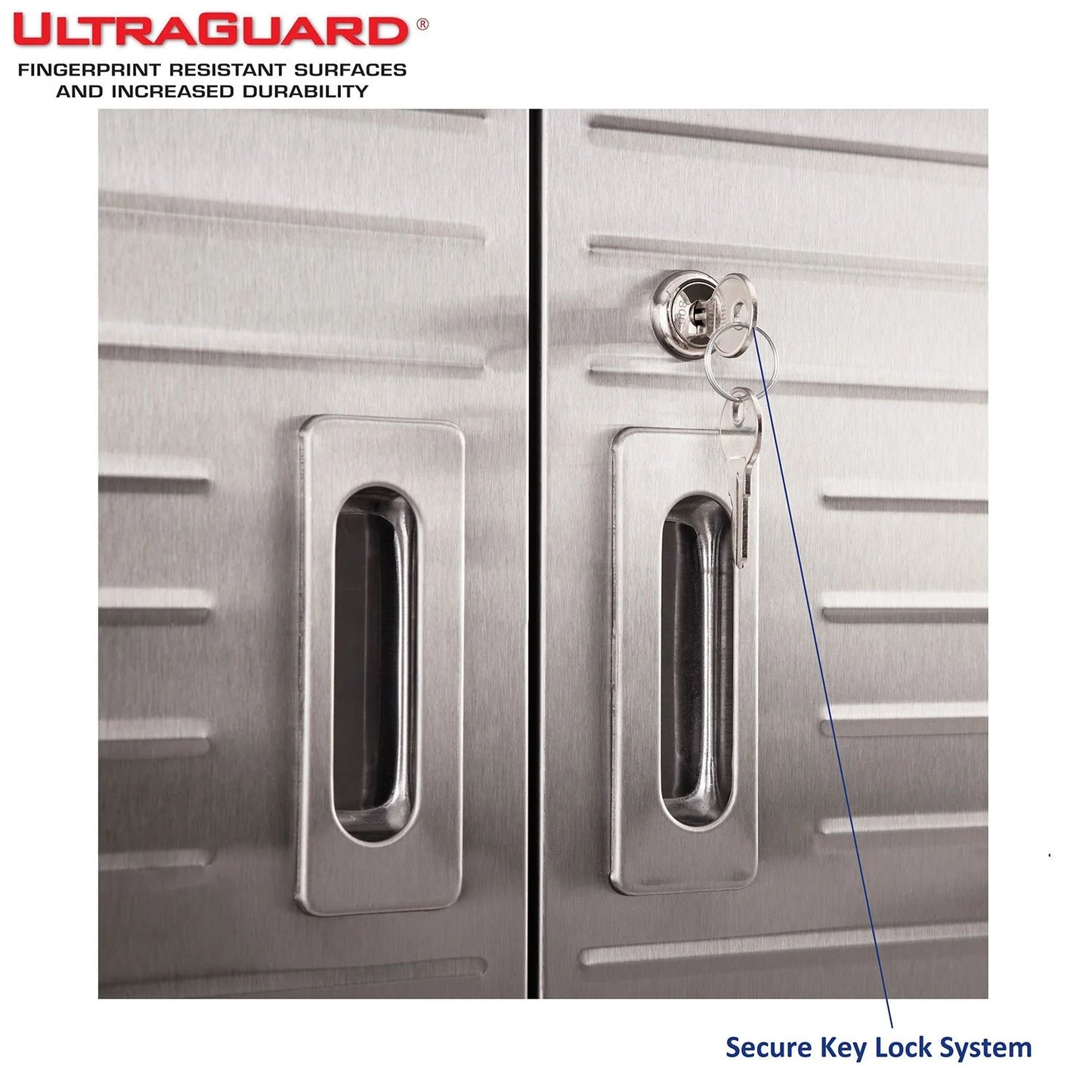 Seville Classics UltraHD Double Wall Cabinet W/ Keys 36 W X 12 D X 30 H Satin Graphite - Bellso