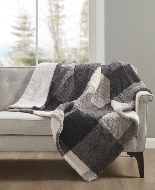 Premier Comfort Heated Sherpa Throw - Black
