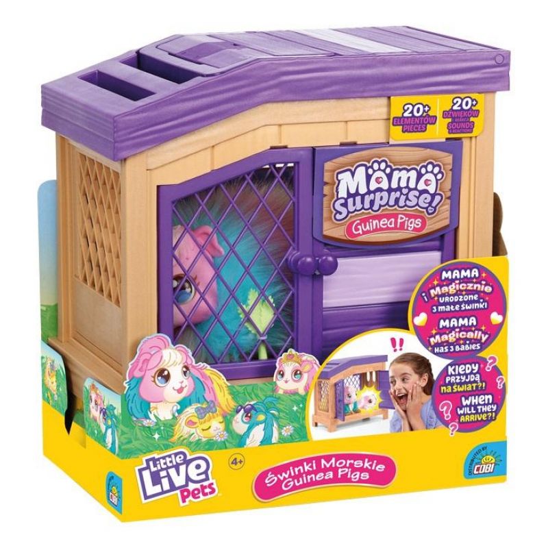Little Live Pets Mama Surprise Guinea Pigs Rainbow Edition (Target Exclusive): Interactive Sensory Development Toy - Bellso