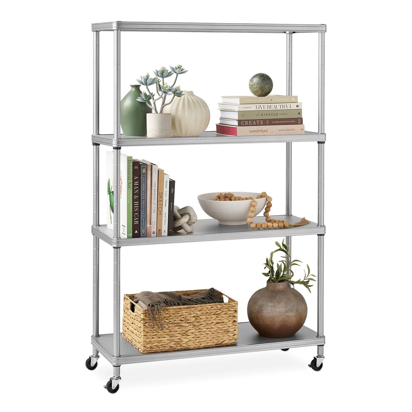 Member’s Mark Home 4-Tier Steel Shelving with Shelf Liners, 36" W x 14" D x 56.5" H - Bellso
