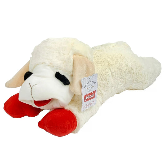 Multipet Jumbo Lamb Chop Plush Dog Toy - Bellso