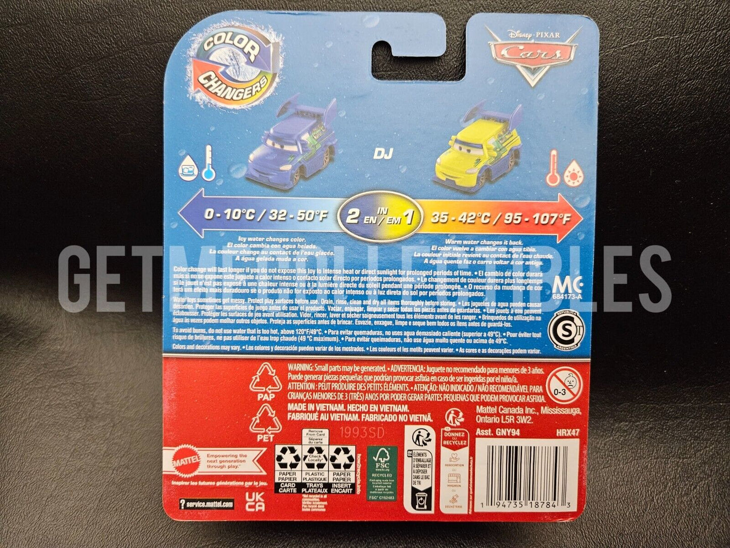 Disney Cars Colour Changing DJ Car