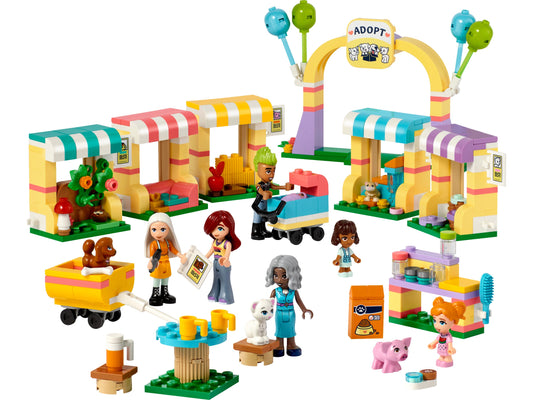 Lego Friends Pet Adoption Day Toy 42615, 400 Pieces - Multicolor - Bellso