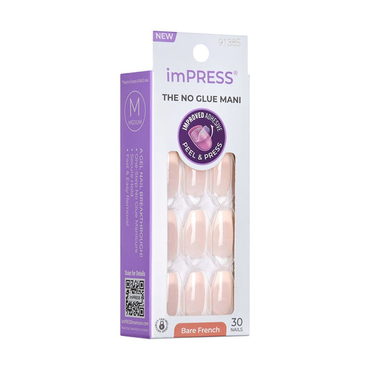 KISS ImPRESS the No Glue Mani False Nails 30 Pc - Bellso
