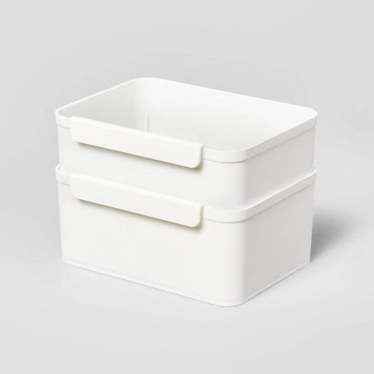 Set of 2 Medium Cart Divider Cups - Brightroom: Storage Trays, Universal Organizer, Utility Cart Accessories - Bellso