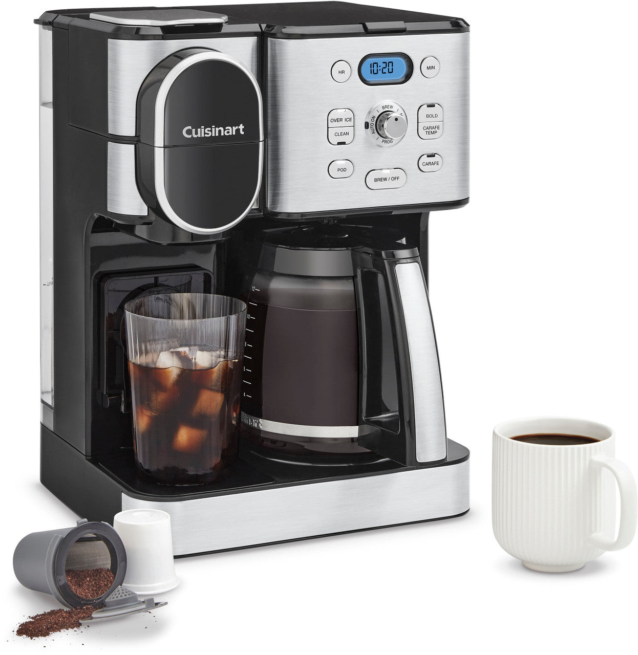 Cuisinart 12 Cup Coffee Maker & Single-Serve Brewer Stainless Steel