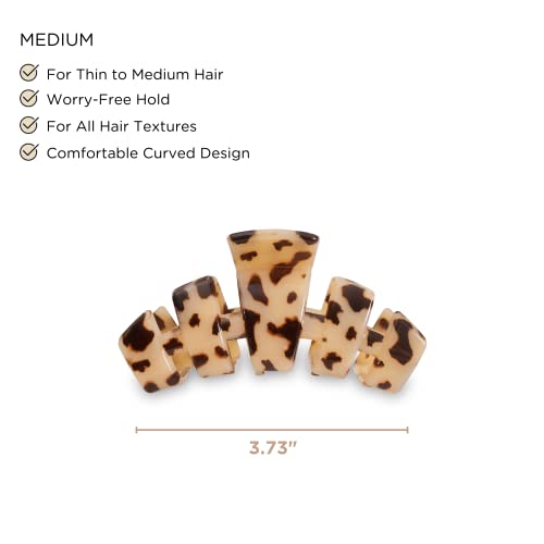 TELETIES Tortoise Medium Hair Clip - Blonde - Bellso