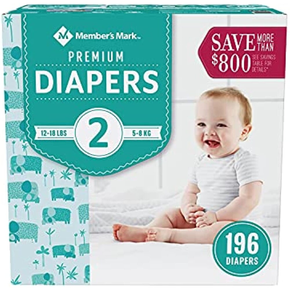 Member's Mark Premium Baby Diapers, Size 2