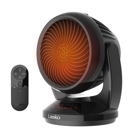Lasko Whirlwind Heat Orbital Oscillation Ceramic Space Heater With Remote