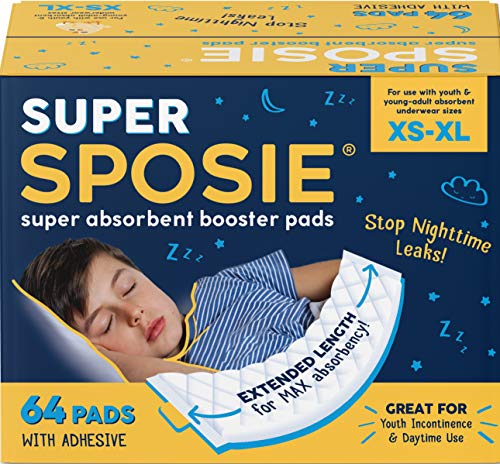 Super Sposie Booster Pads, 64 Count, Unisex-Kids, Incontinence Protector - Bellso