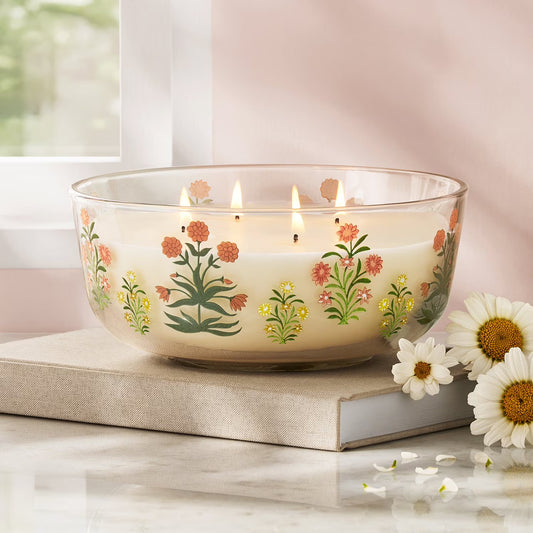 Member's Mark 4-Wick Floral Candle, 28 oz.