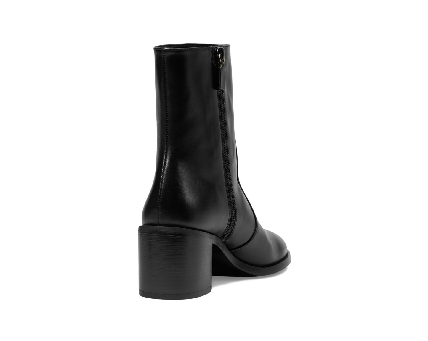 Stuart Weitzman Esme Zip Bootie Women's Flat Shoes Black : 7 M, Leather/Rubber - Bellso