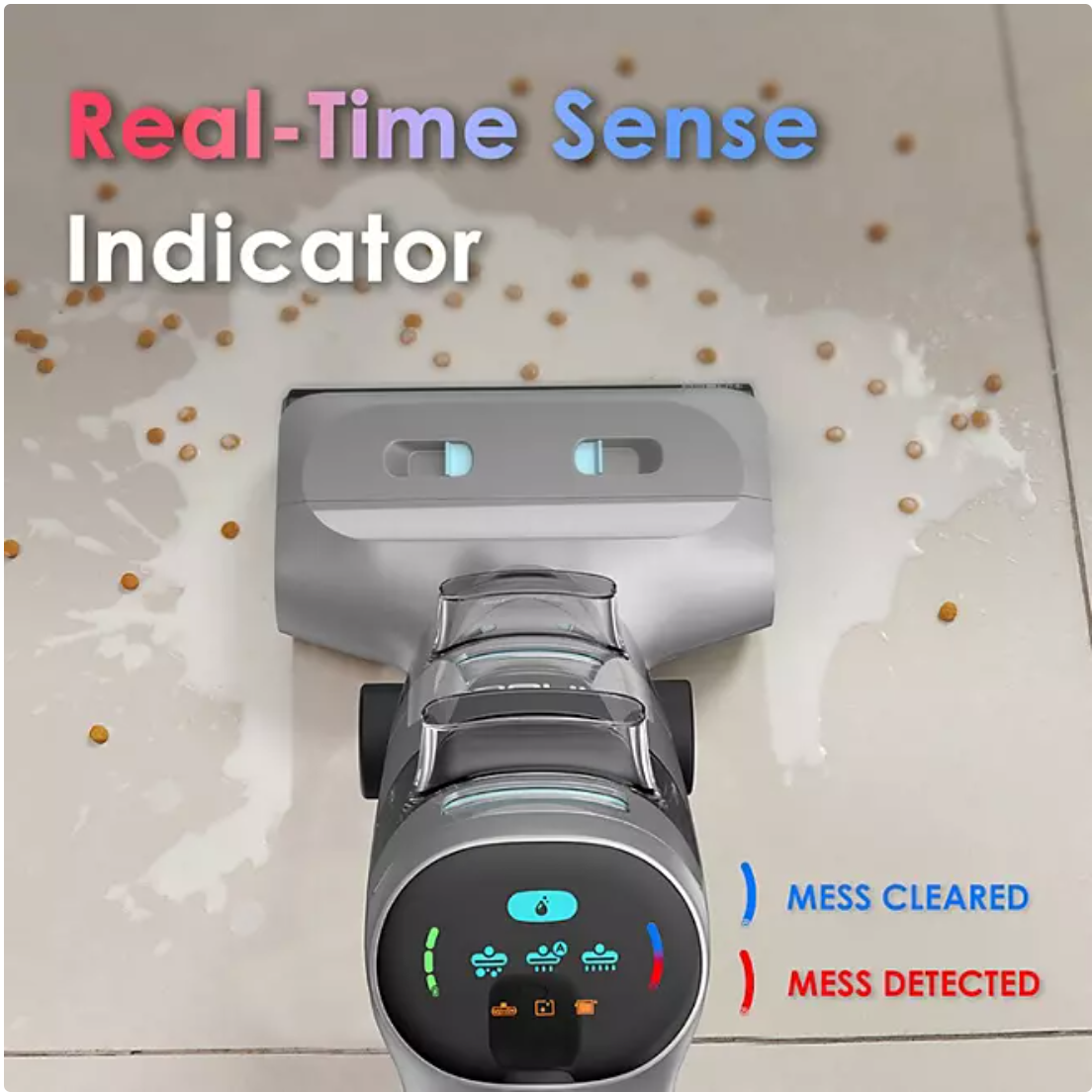 Tineco Go H2O Sense Cordless Wet/Dry Floor Washer with ILoop Sense Technology and Self-Cleaning Mode (GH303) - Grey - Bellso