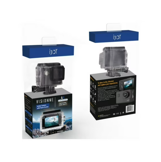 IJoy VISIONNE 4K Waterproof Action Camera, Black - Bellso