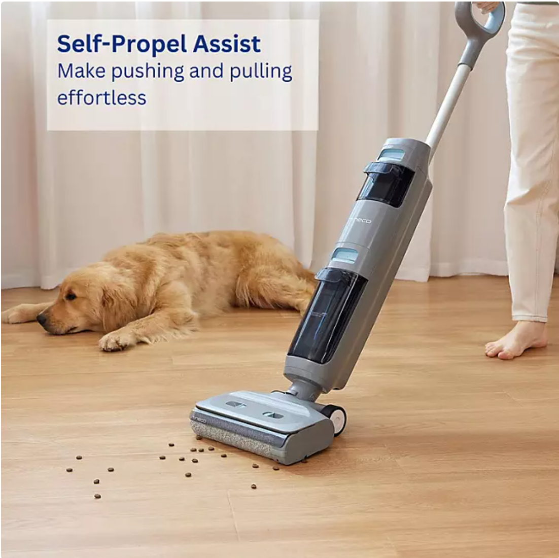 Tineco Go H2O Sense Cordless Wet/Dry Floor Washer with ILoop Sense Technology and Self-Cleaning Mode (GH303) - Grey - Bellso