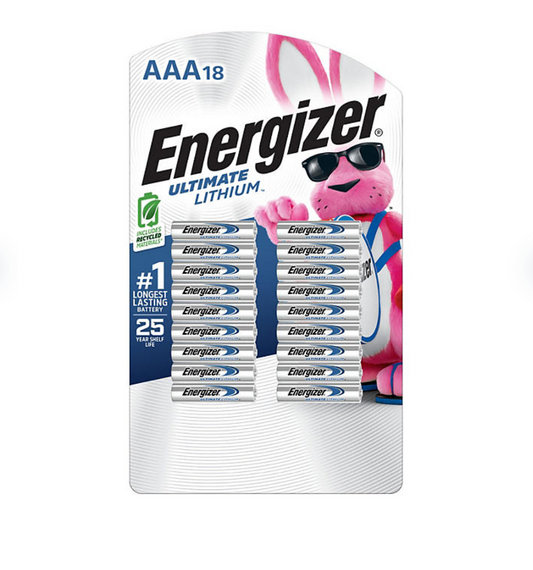 Energizer Ultimate Lithium AAA Batteries  18 Pack - Bellso