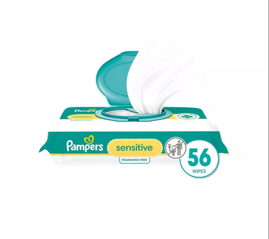 Pampers Sensitive Baby Wipes - 56ct - Bellso