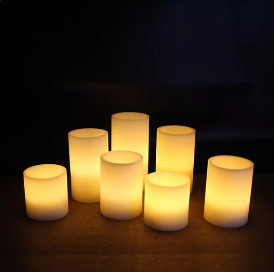 Member's Mark Flameless LED Wax Candles, 7 pc. - Bellso