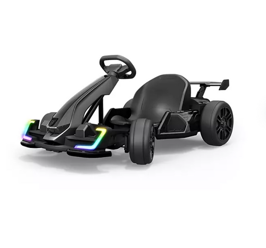 Jetson Volt X Steel Framed 24V Electric Go-Kart, 150lbs Capacity, Black New - Bellso