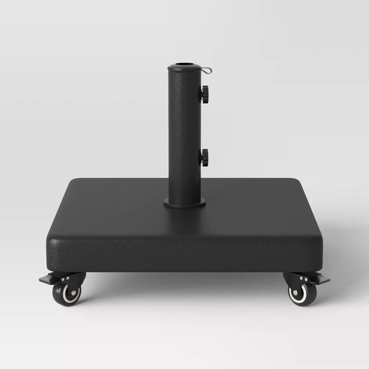 55lbs Polycrete Square Outdoor Patio Market Umbrella Bases with Wheels - Threshold™ - Bellso