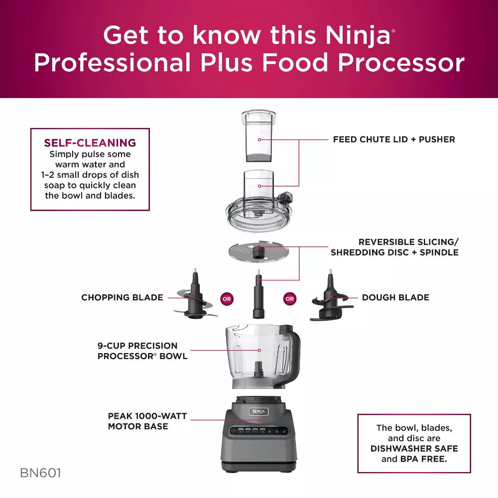 Ninja Professional Plus 9-Cup Food Processor Special Edition - Bellso