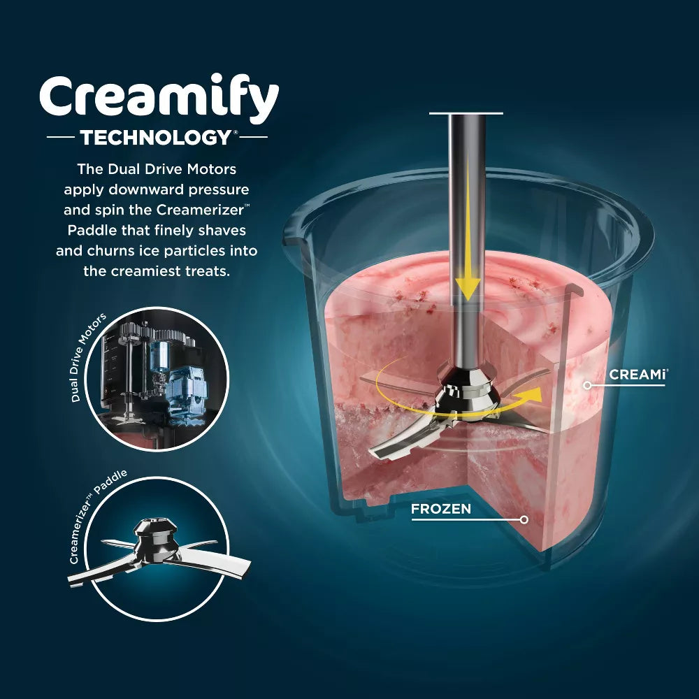 Ninja 0.5qt CREAMi Stainless Steel Ice Cream, Gelato and Sorbet Maker, 7 One-Touch Programs - Bellso