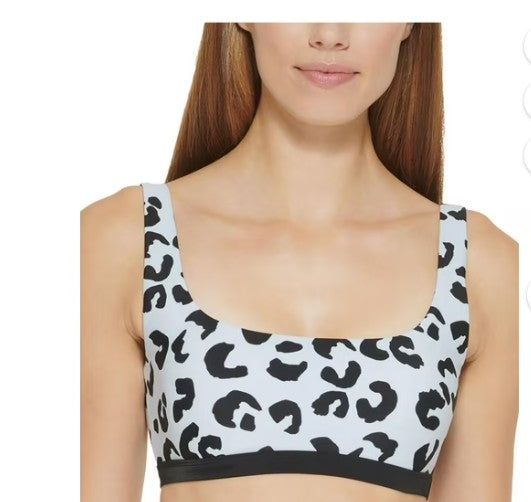 Womens Animal Print Beachwear Bikini Swim Top - Bellso