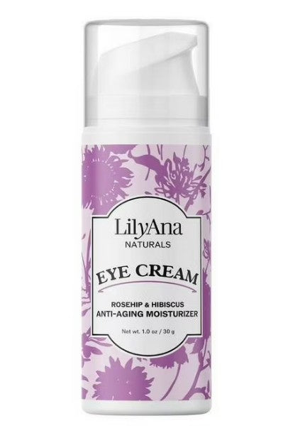 Lilyana Naturals, Eye Cream, Rosehip & Hibiscus, 1 Oz (30 G) - Bellso