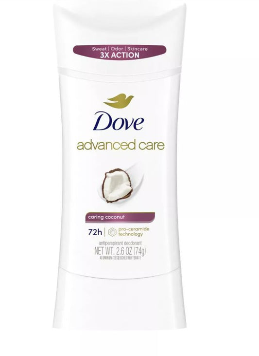 Dove Beauty Advanced Care Caring Coconut 72-Hour Women's Antiperspirant & Deodorant - 2.6 Oz - Bellso