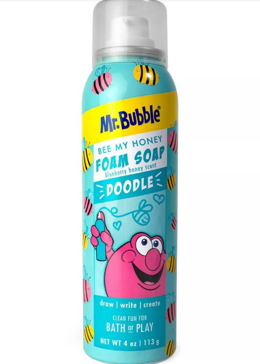 Mr. Bubble Foam Soap Doodle Bee My Honey Sensory Bath Play - Bellso
