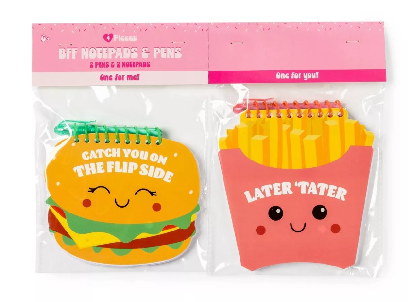 2pk Novelty Kids' Notepads Burger and Fries - Bullseye's Playground™ - Bellso