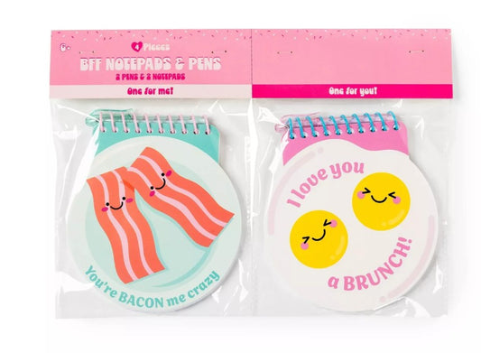 2pk Novelty Kids' Notepads Bacon and Eggs - Bullseye's Playground™ - Bellso