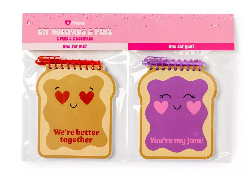 2pk Novelty Kids Notepads PB and J - Bullseye's Playground™ - Bellso
