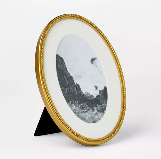 Twisted Metal Oval Picture Frame - Threshold™ designed with Studio McGee - Bellso