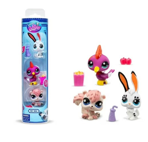 Littlest Pet Shop Generation 7 Pet Trio Park Pets Mini Figure 3-Pack - Bellso