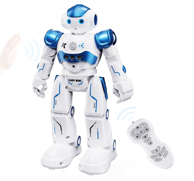 SGILE RC Robot Toys for Kids, Gesture Sensing Programmable Rechargeable Remote Control Robot for Age 3 4 5 6 7 8 12 Year Old Boys Girls Birthday Gift Present, Blue - Bellso