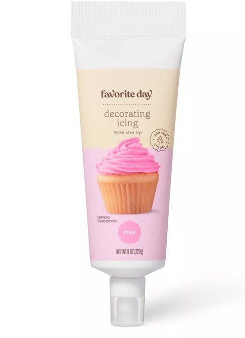 Pink Star Tip Decorating Icing - 8oz - Favorite Day™ - Bellso