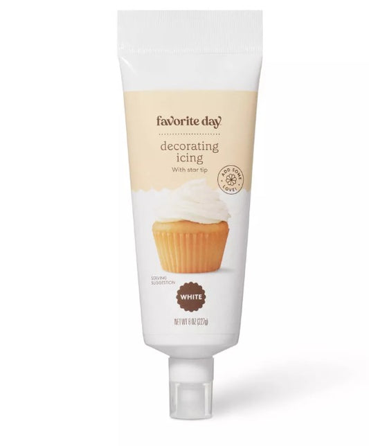 White Star Tip Decorating Icing - 8oz - Favorite Day™ - Bellso